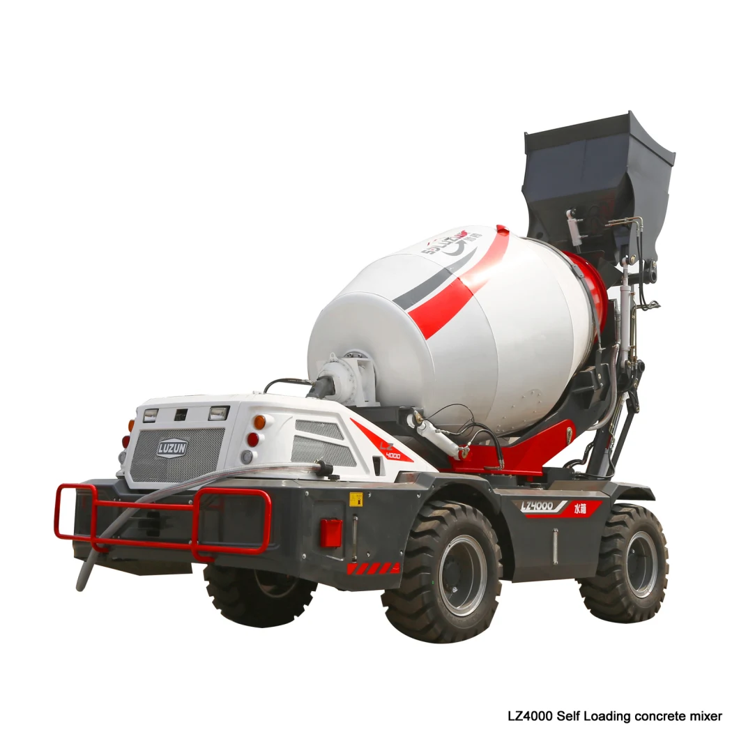 New Upgraded Lz4000 Self Loading Concrete Mixer for 4 Cbm