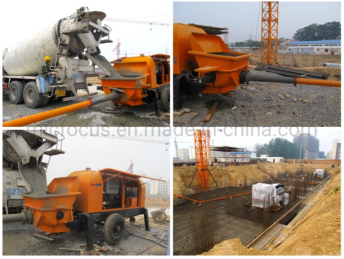 30m3/H Mini Diesel Trailer Concrete Pump Portable Concrete Pump for Sale