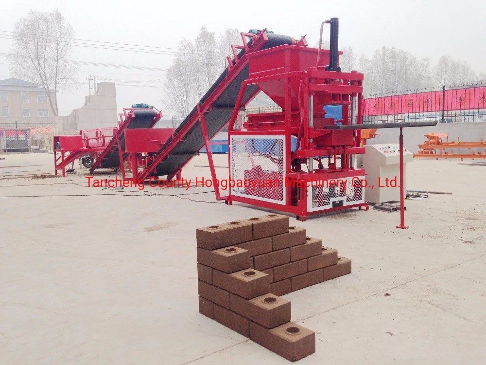 Hby2-10 Automatic Electric Hydraulic Earth Mud Clay Interlocking Interlock Block Brick Making Adobe 2022 Machine for Sale