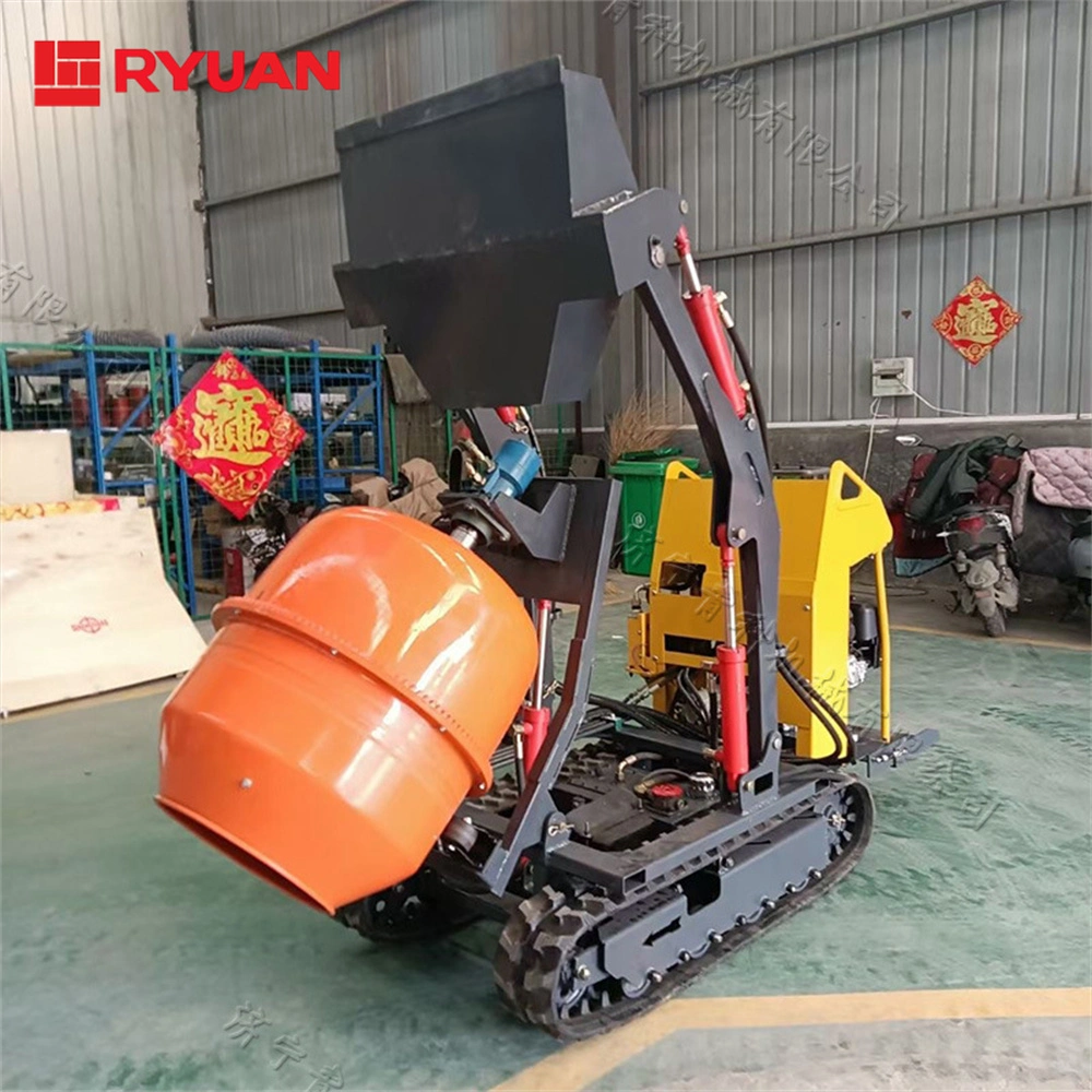 Rye20 Crawler-Type Self Feeding Intelligence Portable Industrial Gasoline Cement/Concrete Mixer